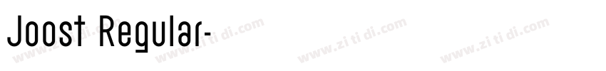 Joost Regular字体转换